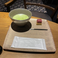 フェア参加時に出していただいたお抹茶とお菓子