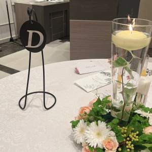 テーブル装花|602755さんのGLOBAL WEDDING DIADE (ディアーデ)の写真(1578939)