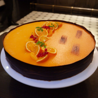 オレンジムースのウェディングケーキ