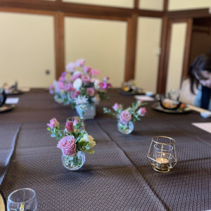会食テーブルセット|602851さんのSport & Do Resort リソルの森の写真(1338961)