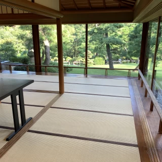 中庭の綺麗さはさすがでした。