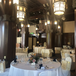 和風の会場。