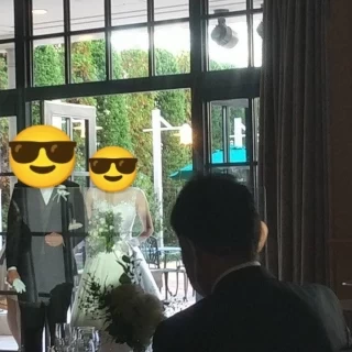 プライベートガーデンから入場できます。