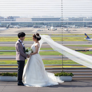 前撮り|603534さんのスカイウエディング羽田（羽田空港ウェディング）の写真(1343881)