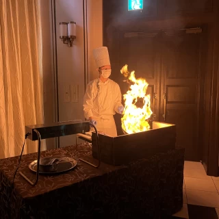 ステーキのショーを見ました