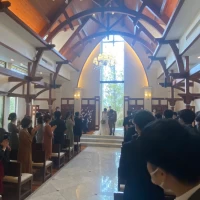 木目調のお洒落な式場です。