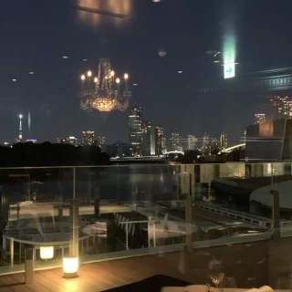 披露宴会場からの夜景