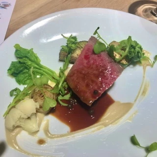 はいばら牛のミスジステーキ
これはすごく美味しかった！