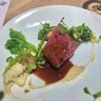 はいばら牛のミスジステーキ
これはすごく美味しかった！