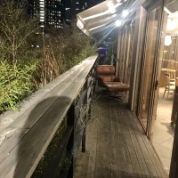 披露宴会場からでれるテラス