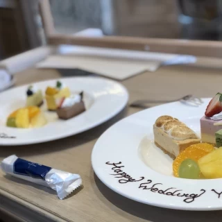 名前を入れたケーキを用意してくださいました！