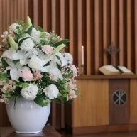 お花も綺麗です