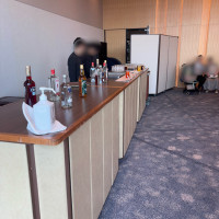 控え室でもドリンクサービスがありました