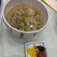 季節の出汁茶漬けと香の物