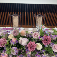 会場との雰囲気のあったお花で写真映えしました