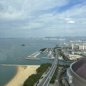 挙式前の待合室からも海が見えました！|604660さんのヒルトン福岡シーホークの写真(2590144)