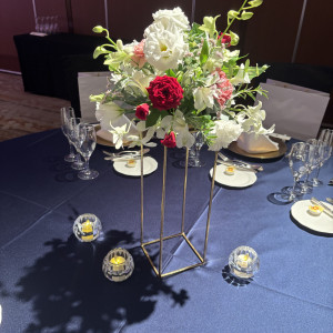 各テーブル違うお花で素敵だった|604660さんのヒルトン福岡シーホークの写真(2590223)