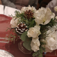 テーブルコーディネートの装花