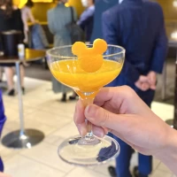 ミッキー型のオレンジの皮がおしゃれでかわいい