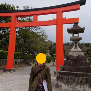 神社入り口の鳥居です。朱色が綺麗です。|605061さんの吉田神社の写真(1357002)