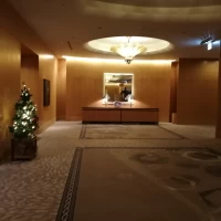 披露宴会場前