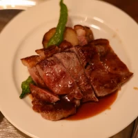 プランに入っていた鉄板焼きのお肉です