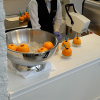 オレンジ生搾りジュースはゲストに好評でした