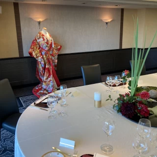 会場と衣装展示