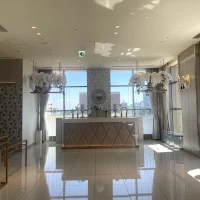 披露宴会場前