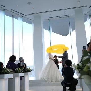 新郎新婦が並んだときの雰囲気