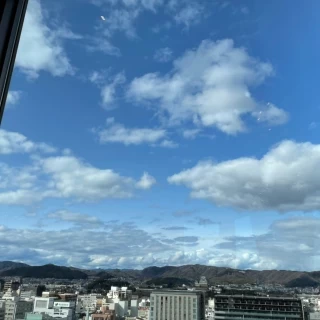 披露宴会場からの景色はとても良かったです。