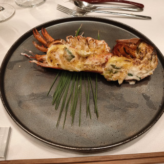 お箸で食べれるエビのネギ味噌焼。