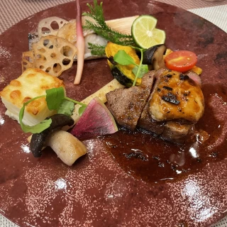 ブライダルフェアでのメイン料理です