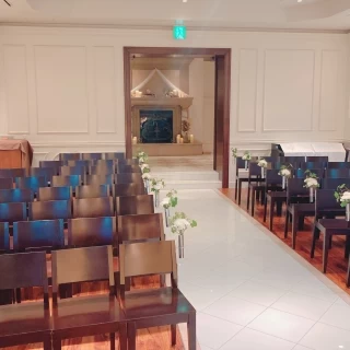 新郎新婦側から見たチャペル