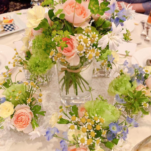 ゲストテーブル装花|606562さんの長岡グランドホテル （ 横浜BBHグループ）の写真(1571950)