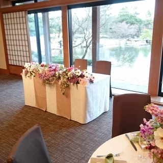 新郎新婦の席