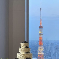 披露宴会場から見える東京タワー！
