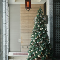 玄関のクリスマスツリー
