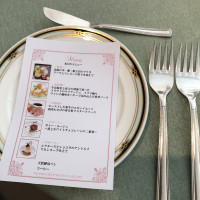 試食時のメニュー表