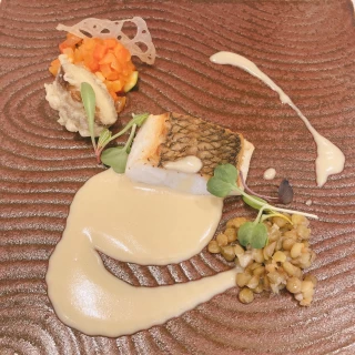 お魚料理です。