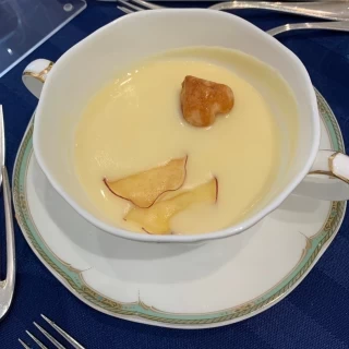 さつまいものポタージュおいしすぎました！