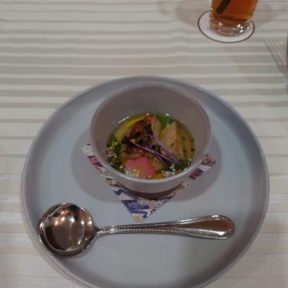 スープ。フォアグラ。