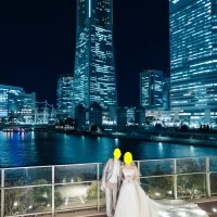 会場前夜景