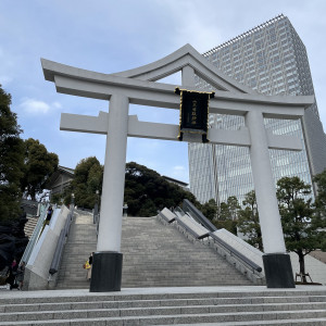 挙式会場の神社の様子。上りと下りのエレベーターがある|608168さんのザ・キャピトルホテル 東急の写真(1407315)