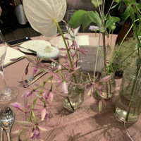 列席者のテーブル装花