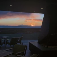 会場から見る景色
