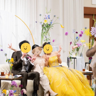 ソファ席で衣装が見やすい♪