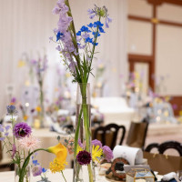 天井が高いので花も高さを出してもらいました