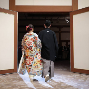 父と入場（バージンロード的な）|609178さんの住吉大社の写真(2545406)