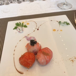 丸いお寿司でした